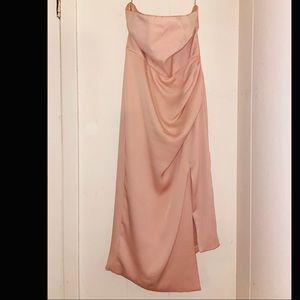 Blush pink cocktail dress